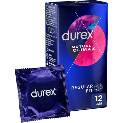 Imagen de Durex Preservativos Mutual Climax, para acelerar el orgasmo de ella y retrasar él, 12 condones
