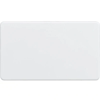 Imagen de Knightsbridge SF8360MW Placa de Ciego sin Tornillos 2G, Blanco Mate