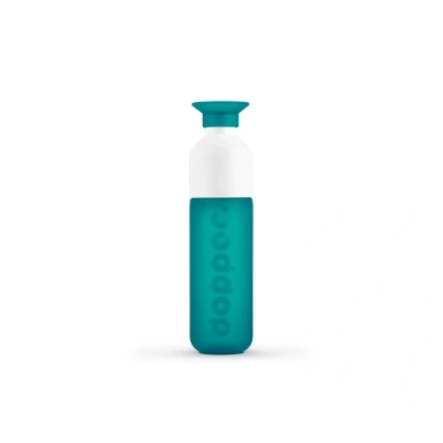 Imagen de Dopper Original Tidal Teal Botella Agua 450ml deportiva 100% reciclable, libre de BPA Reutilizable adecuada para el deporte, fitness, aire libre, la escuela y oficina.