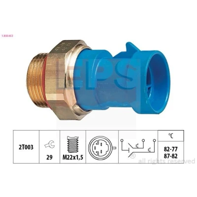 Imagen de EPS 1.850.653 Interruptor de temperatura, ventilador del radiador M22x1,5 Made in Italy OE Equivalent FIAT: Punto I Hatchback