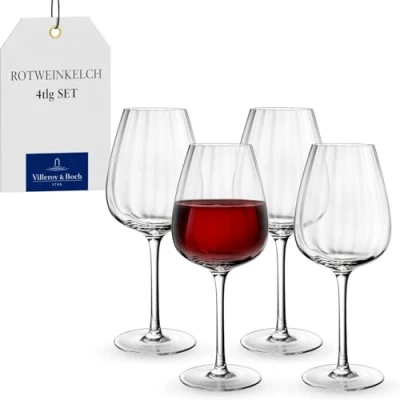 Imagen de Villeroy &amp; Boch Copa Para Vino Tinto Rose Garden, Set De 4, 200 Ml, Cristal