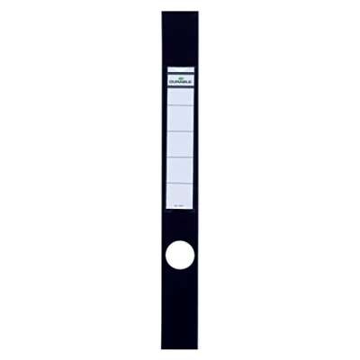 Imagen de Durable 809101 Etiquetas de archivo Ordofix (autoadhesivas, con orificio, limas finas) Bolsa 10, negro