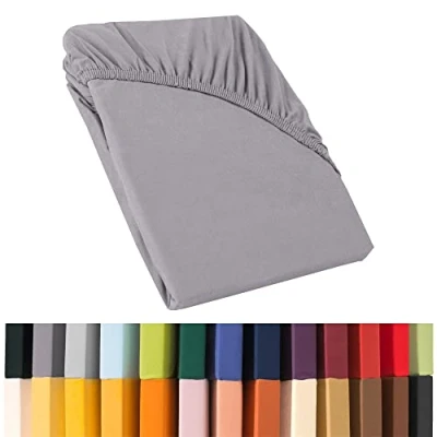Imagen de CelinaTex Relax Sábanas Ajustables Cama Boxspring de Agua algodón Elastano 140x200 160x220 cm Gris Platino