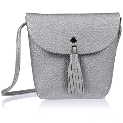 Imagen de Tom Tailor Denim IDA, Bolso Bandolera para Mujer, Plateado (Silber), 4.5x16x17 Centimeters (W x H D)
