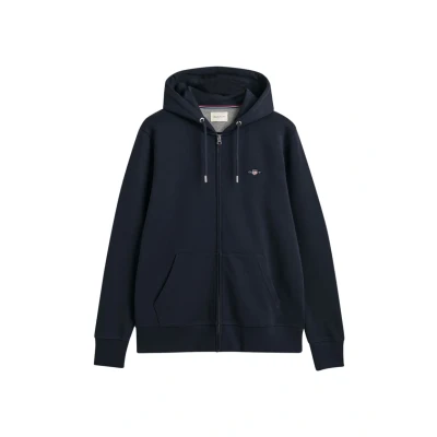 Imagen de GANT REG Shield FULL Sudadera con cremallera, Hombre, Talla: XXL, Evening blue