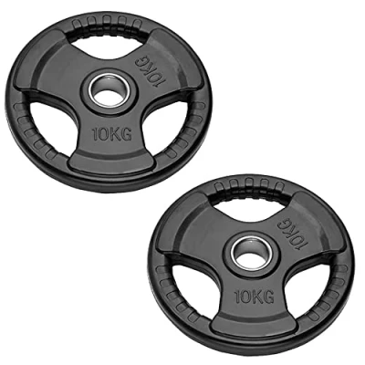 Imagen de Par de discos olímpicos para barras y mancuernas Bumper Plates orificio 50 mm peso 2,5 kg a 20 (2 10 kg)