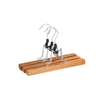 Imagen de Wenko Percha Pinza para Pantalones 3 Unidades Juego de Marrón