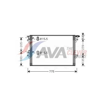 Imagen de PRASCO RTA5382 Condensador 15,5 Aluminio 678 RENAULT: ESPACE 4