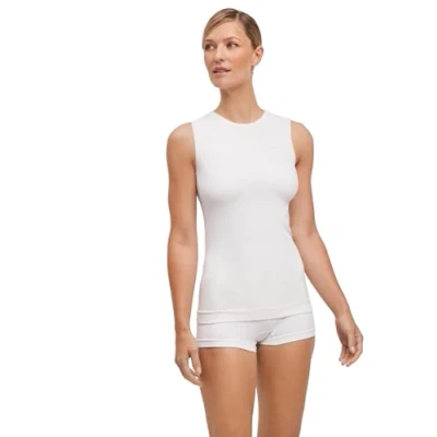 Imagen de Falke Warm W S/L SH Hilo Funcional Secado rápido Termo 1 Pieza, Capa de Base Superior Mujer, Blanco (White 2860) Nuevo ecológico, S