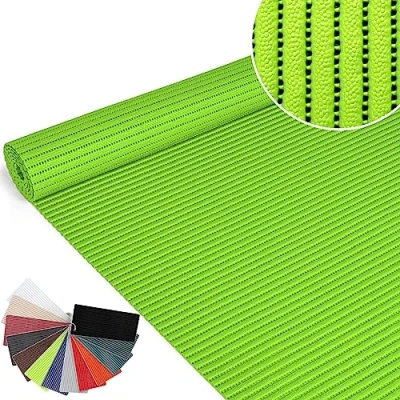 Imagen de ANRO Alfombrilla de baño espuma suave, antideslizante, color verde manzana, 120 x 65 cm
