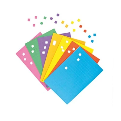Imagen de Baker Ross Cuadrados Autoadhesivos de Espuma para Mosaicos Material Esencial Manualidades y Artesanía Niños (pack 2.000)