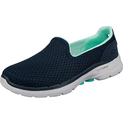 Imagen de Skechers Go Walk 6 Big Splash, Slip on Mujer, Navy Turquoise, 41 EU