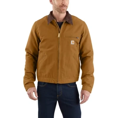 Imagen de Carhartt Men&#039;s Big Duck Detroit Jacket (Regular and &amp; Tall Sizes), Brown, Large/Tall