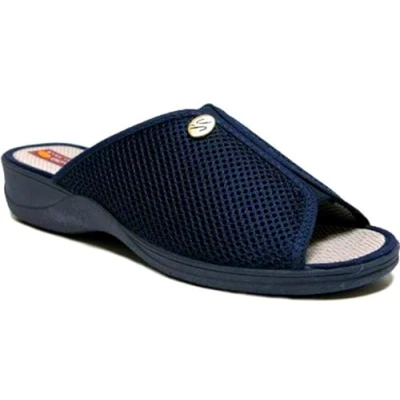 Imagen de Doctor Cutillas Zapatilla casa mujer, tejido azul marino. Mod.21732 (Azul, numeric_40)