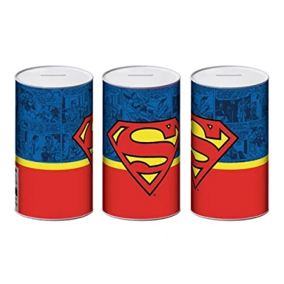 Imagen de ARDITEX SU15805 Hucha de Metal 10x10x17.5 cm. Warner BROSS Superman