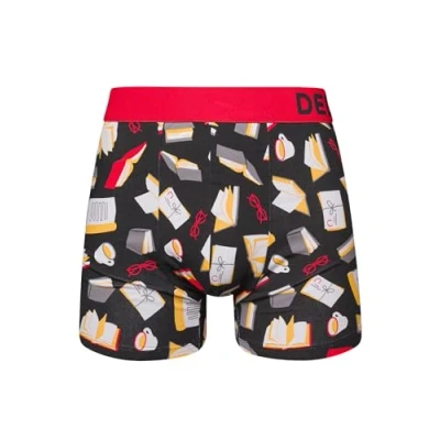 Imagen de Dedoles Calzoncillos Hombre y Chico Ropa Interior Algodón Boxer Muchos diseños Divertidos Dinosaurios Hockey Patos, Color: Multicolor, diseño: Amante de los Libros (bóxers Ajustados), tamaño: 3XL
