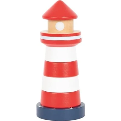 Imagen de Small foot Faro “Gran Océano con Anillos apilables, de Madera certificada FSC 100%, Juego a Partir 1 año, 12454, Multicolor,
