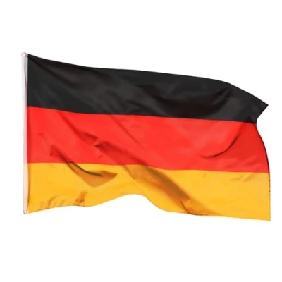 Imagen de Banderas de aricona bandera alemania resistente a la intemperie con 2 ojales metal nacional alemana 150 x 250 cm