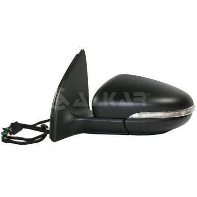 Imagen de Espejo retrovisor Alkar 6126124 Carcasa con interior negro derecha eléctrico calefactable, convexo para vehíc. volante a la izquierda
