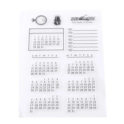 Imagen de Sello De Silicona Transparente Claro para Scrapbooking Álbum Resorte Calendario DIY Manualidades Tarjetas