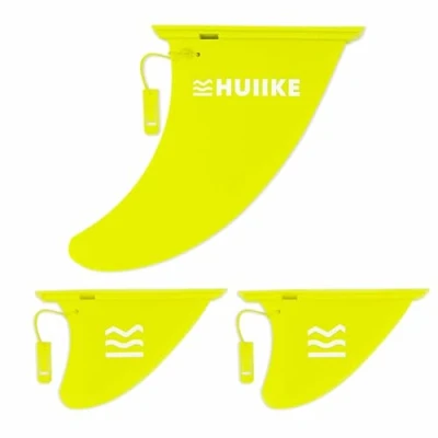 Imagen de HUIIKE Quilla Paddle Surf Pack de 3 Desmontables Aleta con Cierre Seguridad Tabla Padel Sup Board Inflable Accesorios para Hinchable Killa Stand Up Fin
