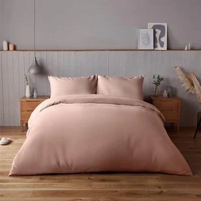 Imagen de Silentnight Supersoft Collection Juego de Funda edredón para Cama Doble (200 x 200 cm) y 2 Fundas Almohada a Juego, Color Rosa