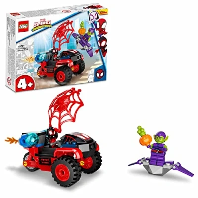Imagen de LEGO 10781 Marvel Spidey y su Superequipo Miles Morales: Tecnotrike de Spider Man, Juguete para Niños Niñas 4+ Años