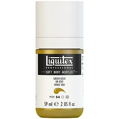 Imagen de Liquitex 1959325 Professional Soft Body Pintura acrílica (consistencia cremosa, alta pigmentación, resistente a la luz y al envejecimiento, bote de 59 ml), color verde