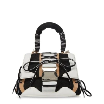 Imagen de Steve Madden Top Handle Diego Crossbody con asa Superior Mujeres, Negro/marrón, Talla única