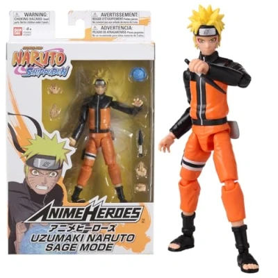 Imagen de BANDAI Naruto Anime Heroes Figura de Acción Uzumaki Rasengan 17cm 36907 Multicolor Figuras articuladas ¡Hazte con Tus héroes Favoritos del Mundo Naruto!.