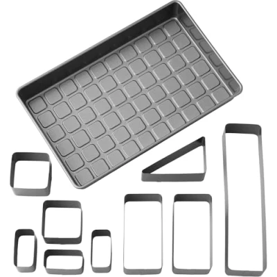 Imagen de Wilton 03 3116 Countless Celebrations Juego de moldes para Tartas con números y Letras, Antiadherente, 36,8 x 22,8 cm, Acero, Negro