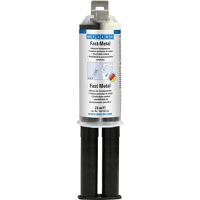 Imagen de WEICON Resina Epoxi Metálica 24 ml De 2 componentes Endurecimiento rápido Gris