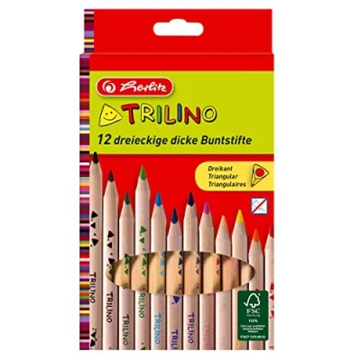Imagen de Herlitz Trilino Lápices de colores (de madera), multicolor