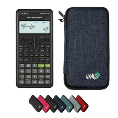 Imagen de CALCUSO Paquete Básico Azul con Calculadora Casio FX 82ES Plus 2nd Edition (Inglés)
