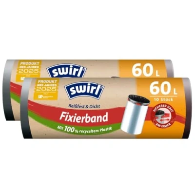 Imagen de 2x Swirl Fixierband Müllbeutel 60L ( 10 stk./Rolle )