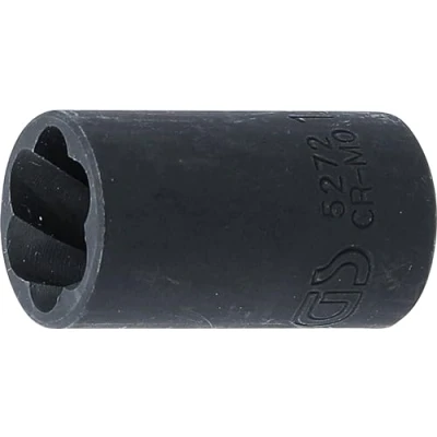 Imagen de BGS 5272 Llave de vaso perfil en espiral / extractor tornillos entrada 10 mm (3/8&quot;) 12