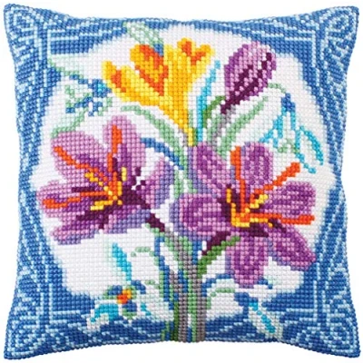 Imagen de Collection D&#039;Art Kit COJÍN/CROCUS/40 x 40, Multicolor, 40 cm