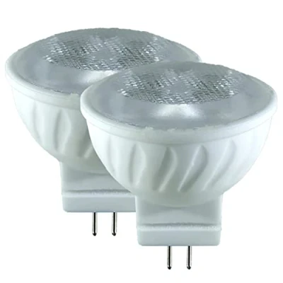 Imagen de LED ATOMANT Pack 2x Bombilla MR11 12V. Color Blanco Neutro (4500K). 350 Lumenes. GU4 Equivalente a Halogeno de 35W.
