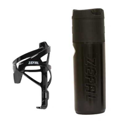Imagen de ZEFAL Kit Z Box L y Pulse A2 Negro Bidon Portaherramientas Bicicleta Portabidón Impermeable Duradero Negro, Universal