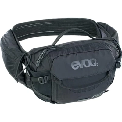 Imagen de EVOC Hip Pack Pro e Ride 3 Bolsa de Cintura para recorridos y senderos en Bike (3L Capacidad, Airflow Contact System, cinturón AIRO Flex, Sistema Venti Flap), Negro
