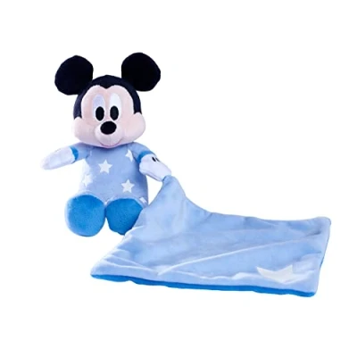 Imagen de Simba 6315870351 Disney Good Night Mickey Mouse Comfort Blanket, Brilla en la Oscuridad, Mouse, Juguete para bebé, de Peluche, cómodo, Adecuado Desde los Primeros Meses Vida