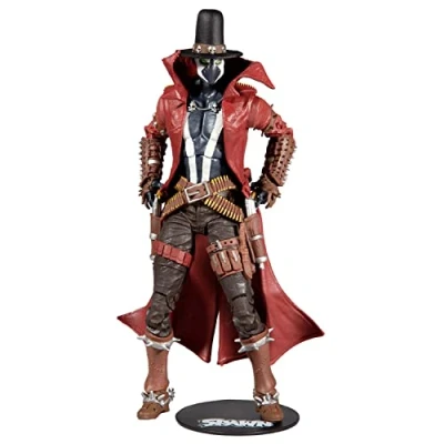 Imagen de McFarlane Toys, Spawn Comic Figura de acción Gunslinger Gatling Gun 7 Pulgadas con 22 Piezas móviles, Coleccionable DC Accesorios y Base Soporte para coleccionistas, a