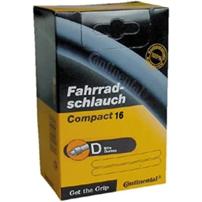 Imagen de CONTINENTAL Cámara Compact 16 x 1.25 1.75, válvula Dunlop, 26 mm, Unisex Adulto, Negro(d26), 32/47 305/349