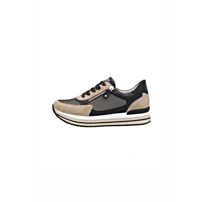 Imagen de Remonte Zapatillas bajas para mujer D1328, suela suelta, Negro Combi 04, 38 EU
