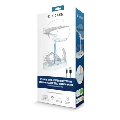 Imagen de Soporte Nacon PS5VR2CHARGESTAND, Base y estación de carga, Blanco