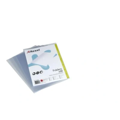 Imagen de Rexel Hetzel 21673090 Lote de 50 fundas plástico (DIN A4, abertura lateral), transparente
