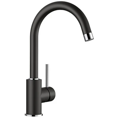 Imagen de BLANCO 526145 Grifo Fregadero de Cocina Granito caño Fijo Mida negro 526145, Silgranito Negro, Hochdruck