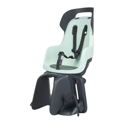 Imagen de BOBIKE 8012300015 Silla Delantera GO Maxi para Bicicletas con Ruedas de 26 a 29 Apta niños Peso máximo 22kg Anclaje en el portaequipajes Color Peppermint