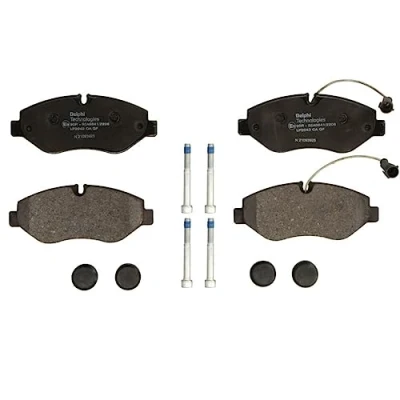 Imagen de DELPHI LP2043 Juego de pastillas freno con contacto avisador desgaste Chapa antichirridos accesorios NISSAN: Cabstar, NT400 Cabstar