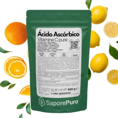 Imagen de Vitamina C pura en polvo ácido ascórbico 500 gr